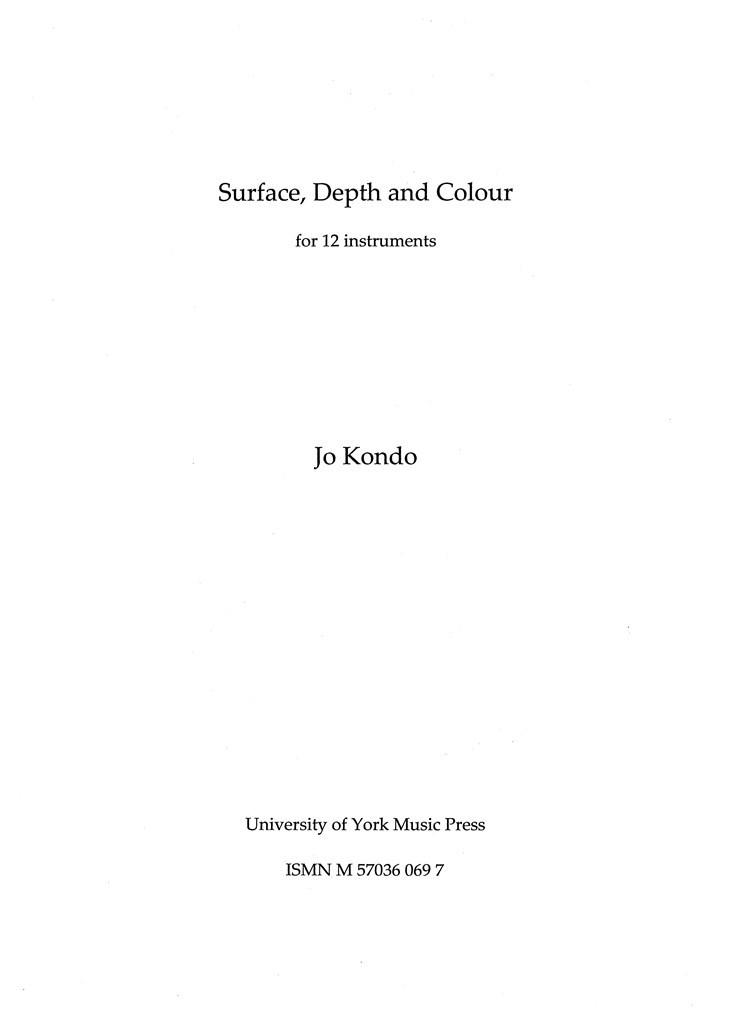 Surface, Depth And Colour